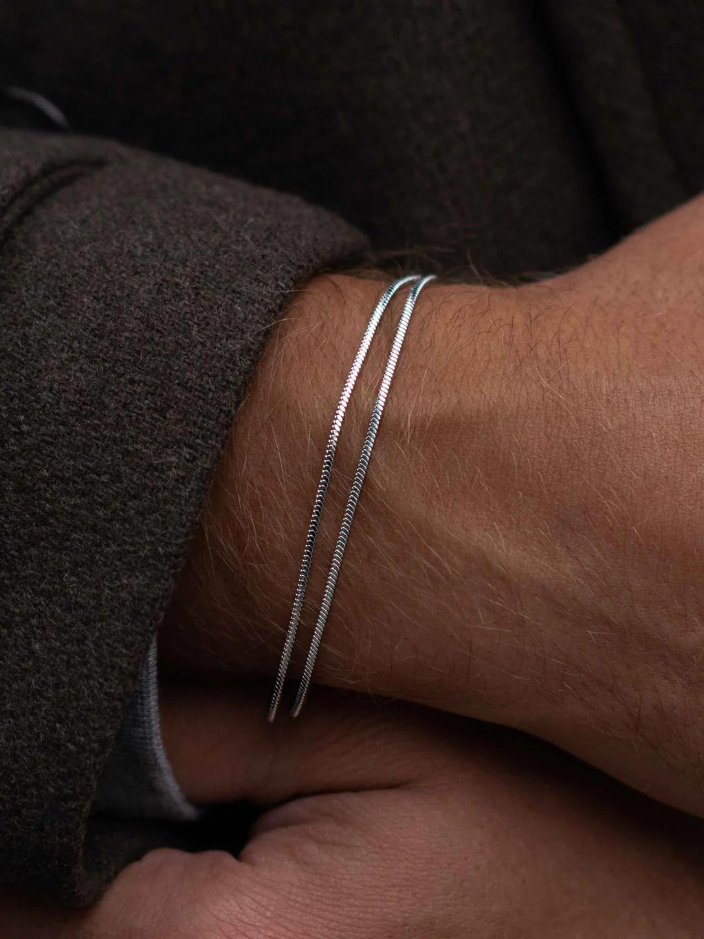 OCTAGON ARMBAND (SILVERPLÄTERAT)
