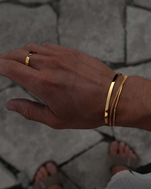 CUFF ARMBAND (GULDPLÄTERAT)